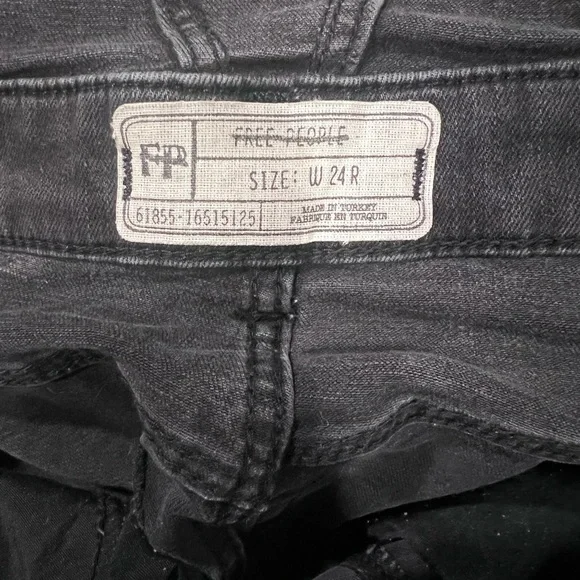 Free People Sz 24R Black Overalls - Picture 4 of 4